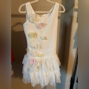 White formal dress for girl size 7
